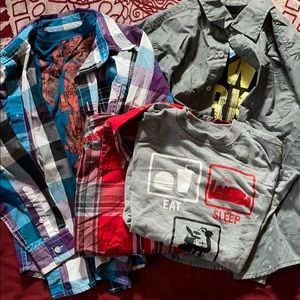 Bundle Boys Button up Shirts.